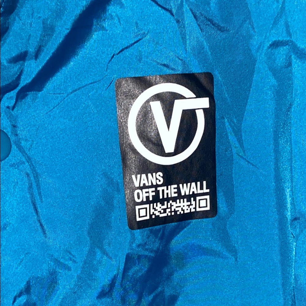 Vans Off The Wall Military Spec. Blue Windbreaker Jacket Men’s Size Small 🔥 YB3 - Picture 2 of 5